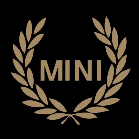 MINI ORIGINAL LOGO PROJECROTR LIGHTS Nr.89 (Menge 1 = 2 Logofolie / 2 Türleuchten) 