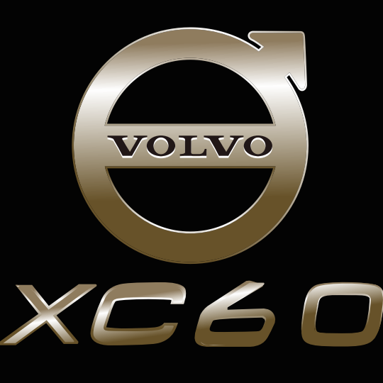 Volvo XC60 LOGO PROJECROTR LIGHTS Nr.118 (Menge 1 = 2 Logofolie / 2 Türleuchten) 