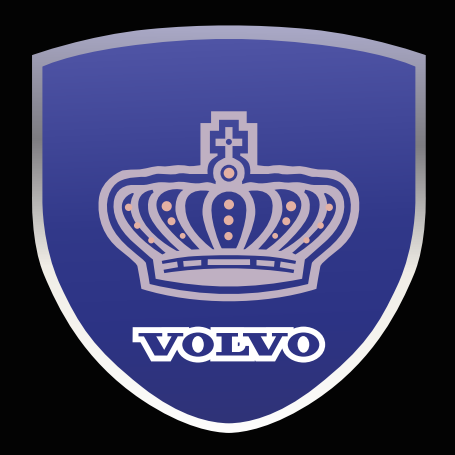 Volvo Original LOGO PROJECROTR LIGHTS Nr.86 (quantità 1 = 2 pellicole logo / 2 luci porta) 