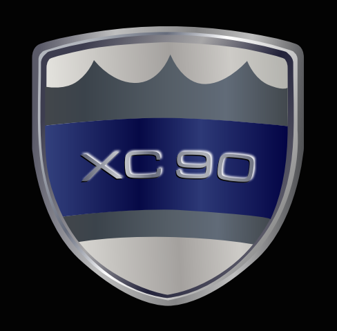 Volvo XC 90 LOGO PROJECROTR LIGHTS Nr.80 (Menge 1 = 2 Logofolie / 2 Türleuchten) 