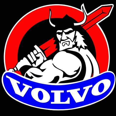 Volvo Original LOGO PROJECROTR LIGHTS Nr.75 (Menge 1 = 2 Logofolie / 2 Türleuchten) 