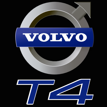 Volvo T4 LOGO PROJECROTR LIGHTS Nr.13 (quantità 1 = 2 pellicole logo / 2 luci porta) 